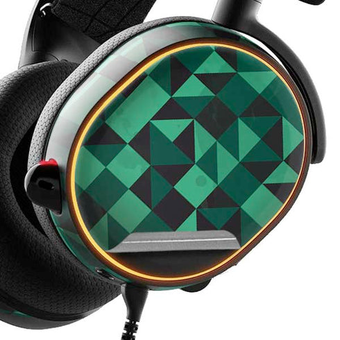 Black & Green SteelSeries Arctis 3 Skin